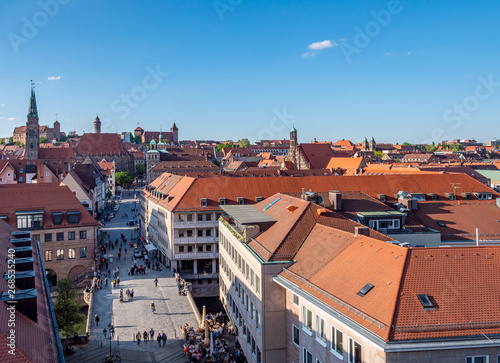 Stadtansicht von Nürnberg in Franken