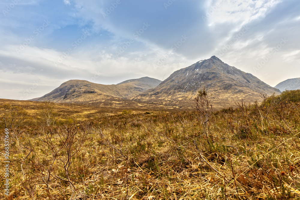 Fototapeta premium Impression of the Glen Coe Valley in the Highlands of Scotland