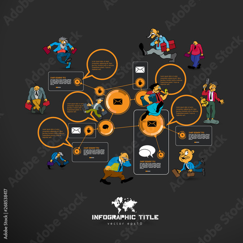 Business infographic elements data visualization vector design.