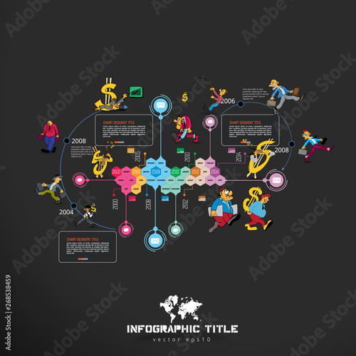 Business infographic elements data visualization vector design.