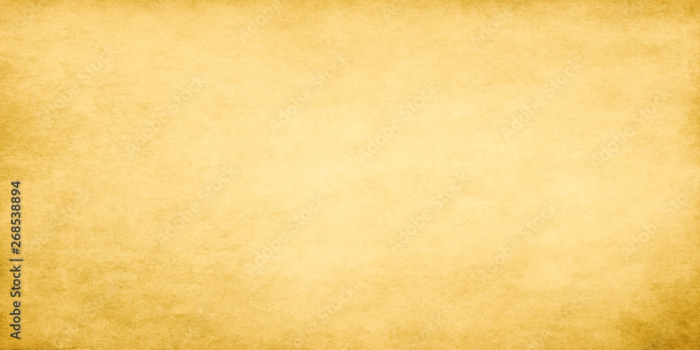 Fototapeta premium Gold wide grunge vintage paper.