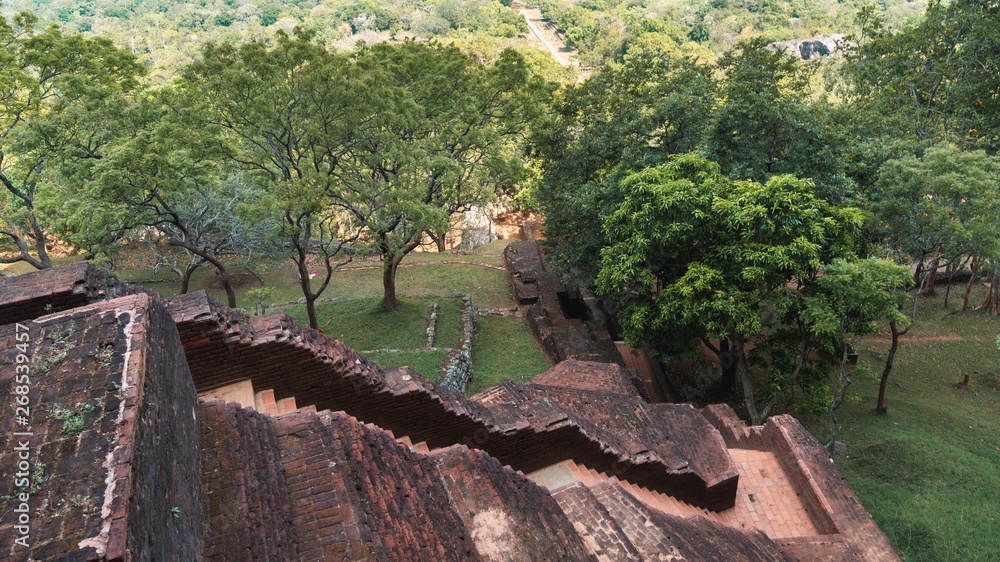 Staircase to Sigiriya Lion's Rock in Sri Lanka Staircase to Sigiriya Lion's Rock in Sri Lanka