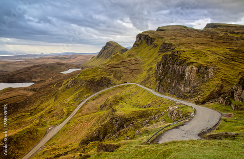 Impression of the Quiraing on Isle of Skye in Scotland