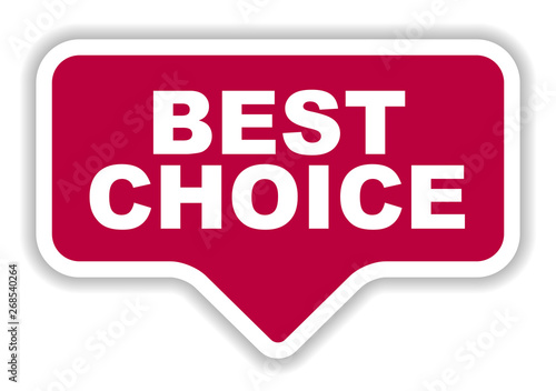 red vector banner best choice