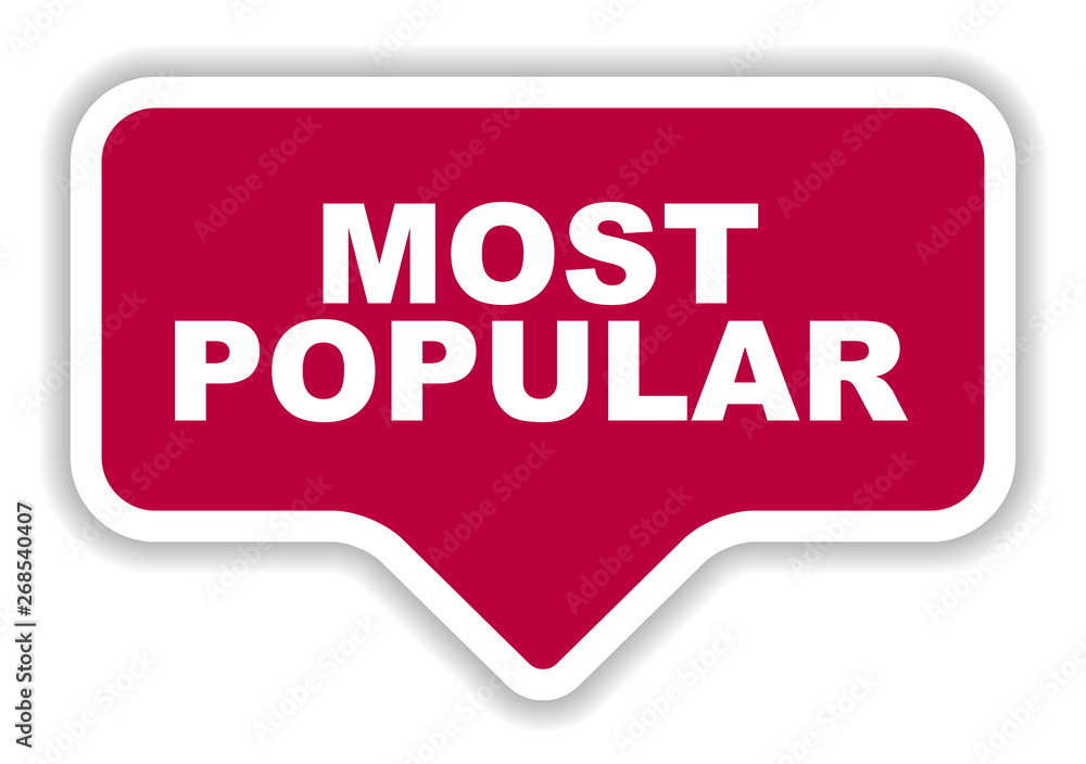 red vector banner most popular red vector banner most popular