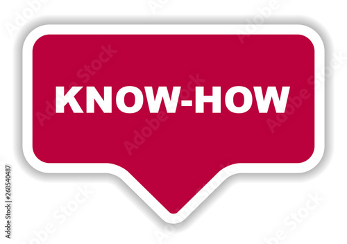 red vector banner know how