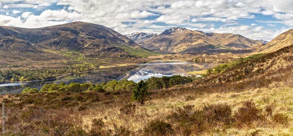 Impression of the Scottish Highlands and Loch Affric in Scotland