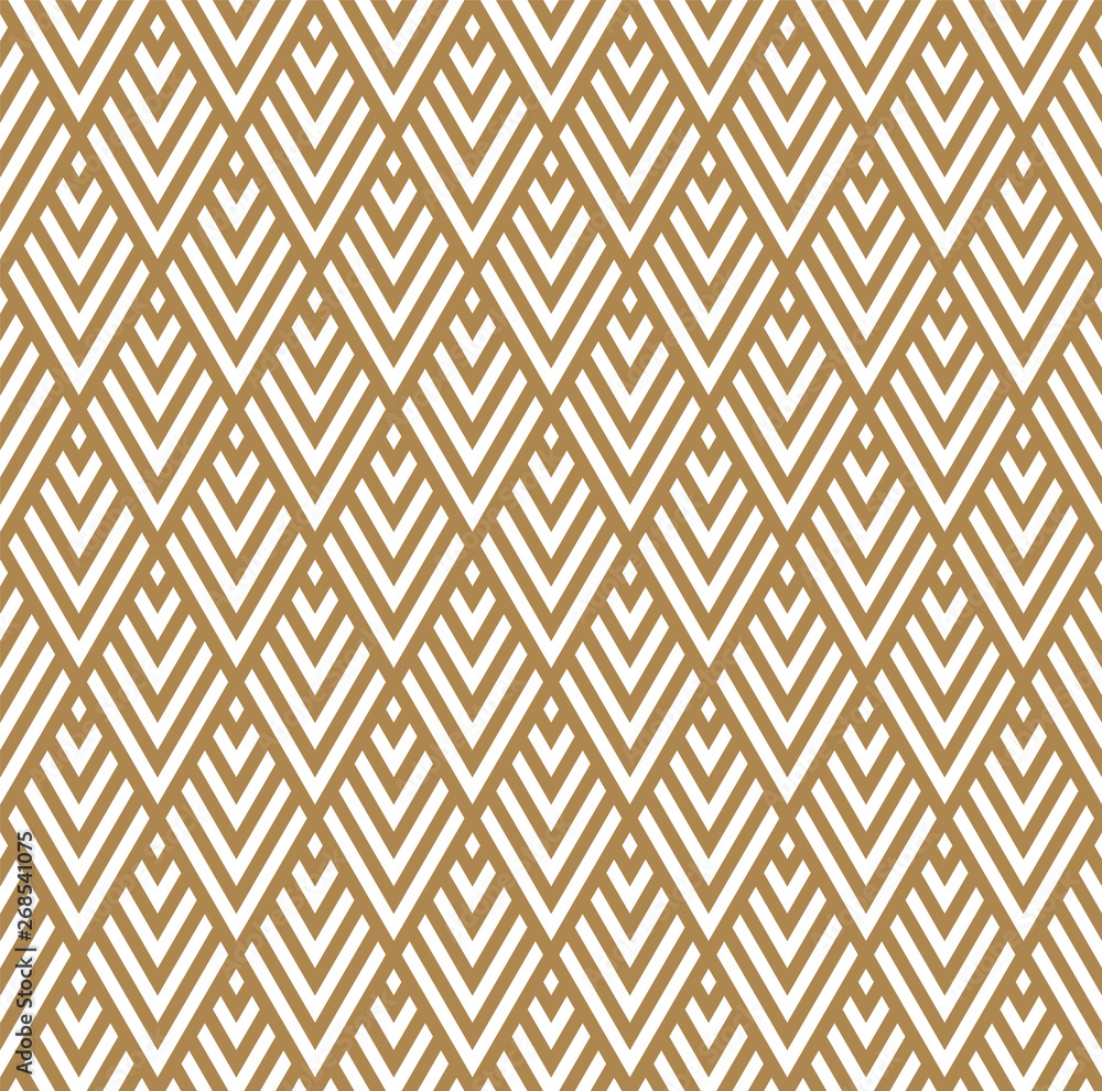 Seamless geometric pattern in style art deco.