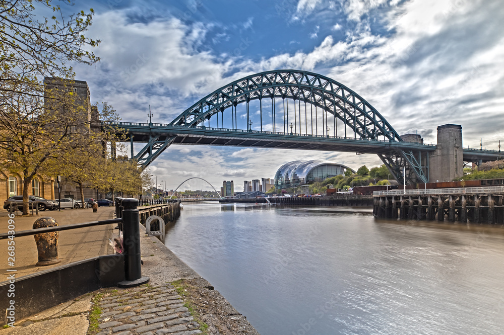 Obraz premium The Tyne Bridge in Newcastle upon Tyne in Great Britain