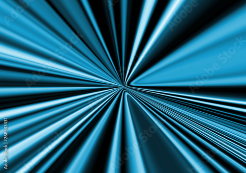 Obraz na plátně Bright blue background with abstract pattern
