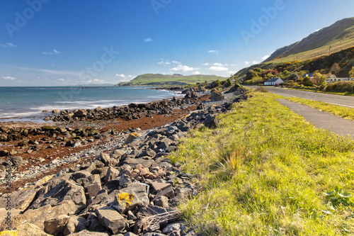 Foto Coastline of Scotlands Eastcoast in Dumfries and Galloway Council Area
