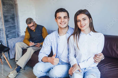 Happy cople after psychologist reception!