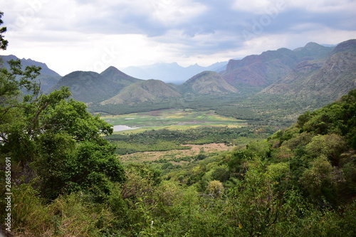 Tablou pe pânză Green Valley View in Kodaikanal Hills