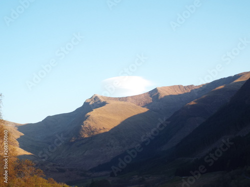 view of mountains lenticular cloud