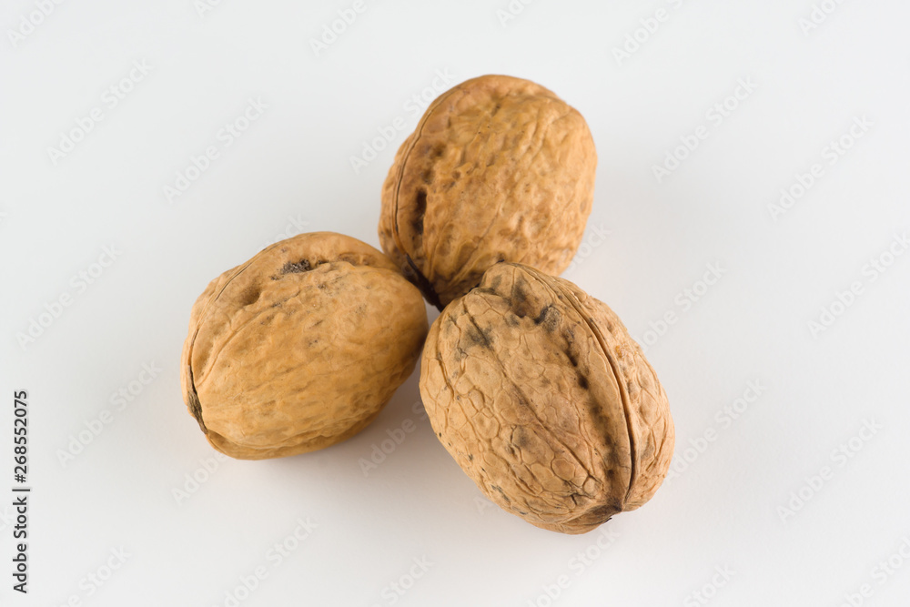 walnut isolated on white background walnut isolated on white background