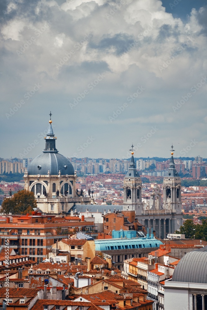 Obraz premium Madrid rooftop view