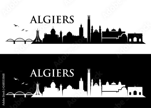 Algiers skyline - Algeria - vector illustration - Vector photo