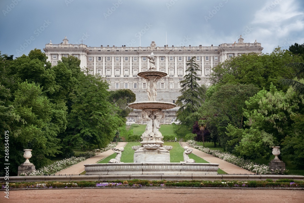 Madrid Royal Palace garden