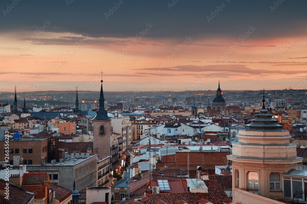 Fototapeta premium Madrid rooftop view