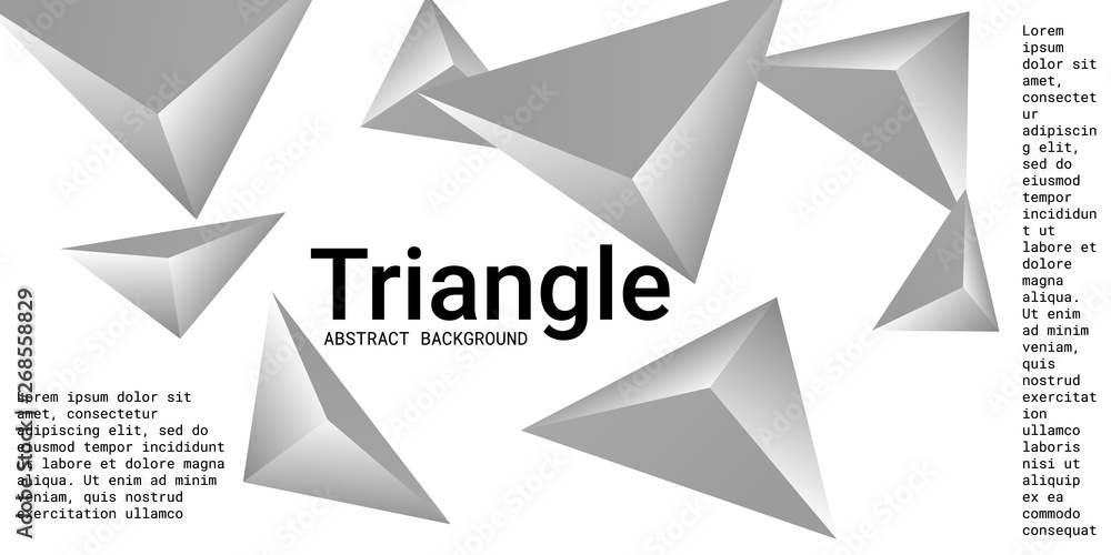 Triangular background. Abstract composition of 3d triangles. Triangular background. Abstract composition of 3d triangles.