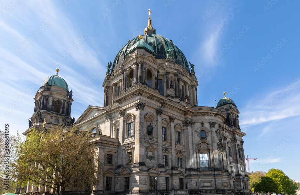 Beautiful view of the Berlin Cathedral in summer