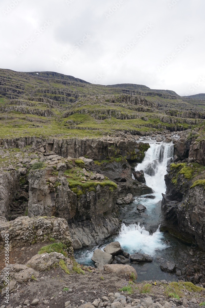 Beautiful landscape on Iceland with blue sky and breathtaking nature Beautiful landscape on Iceland with blue sky and breathtaking nature