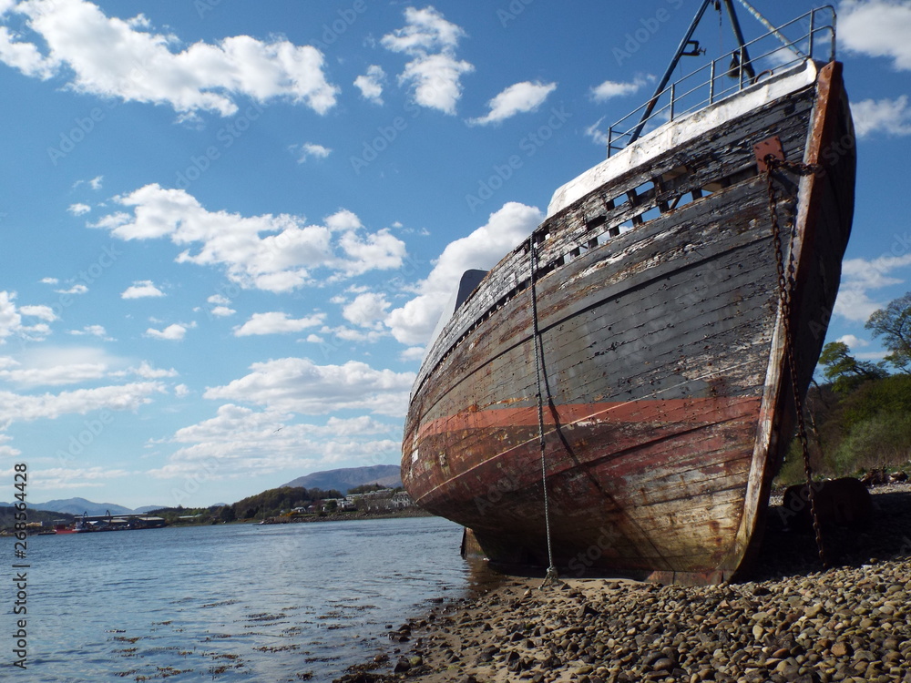 old fishing boat