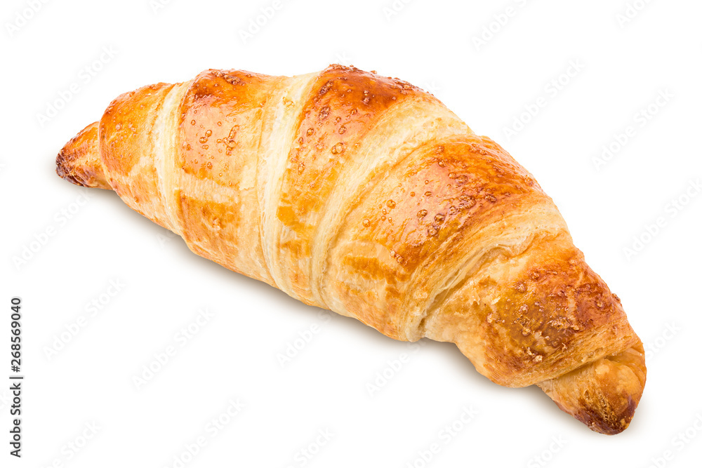 croissant, isolated on white background, clipping path, full depth of field croissant, isolated on white background, clipping path, full depth of field
