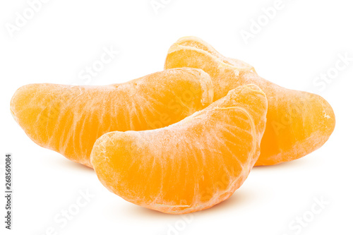 mandarin, tangerine, isolated on white background, clipping path, full depth of field