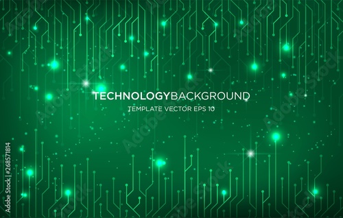 digital technology background template background with modern hi tech concept and space electricity circuit style, vector eps 10