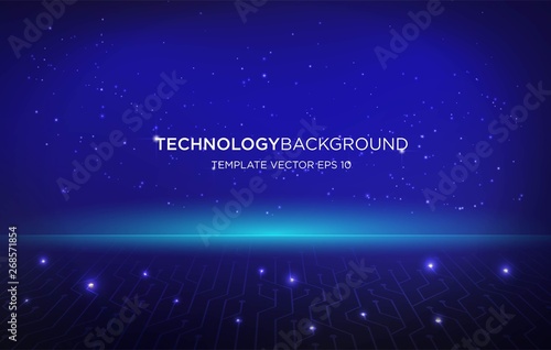 digital technology background template background with modern hi tech concept and space electricity circuit style  vector eps 10