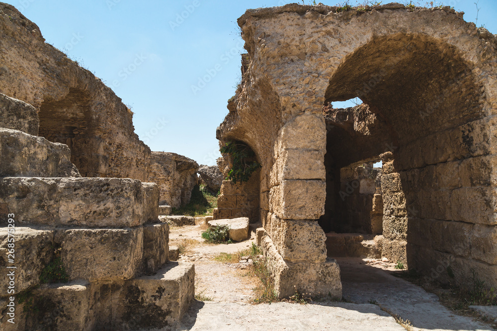 Ruins of the Baths of Antoninus. Carthage, Tunisia.
