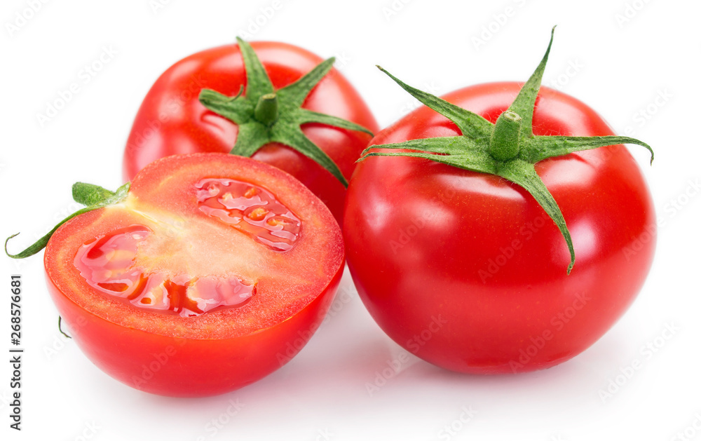Fresh tomato on white background Fresh tomato on white background