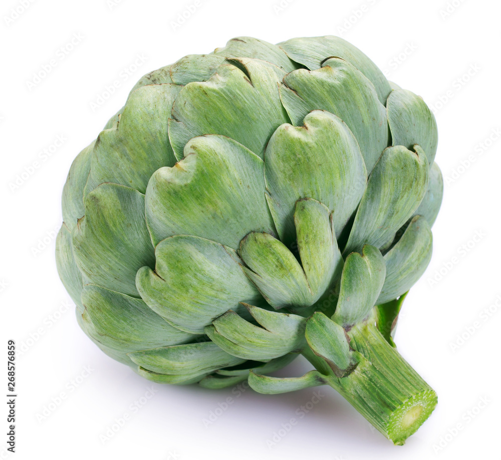 Fototapeta premium Fresh artichoke on white background