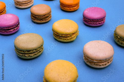 macaron cookies of color 