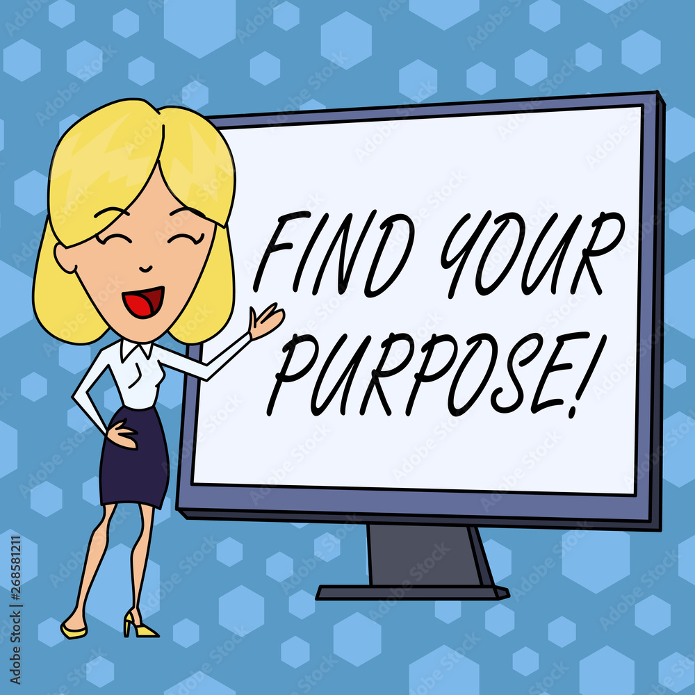 Word writing text Find Your Purpose. Business photo showcasing reason for something is done or for which still exists Word writing text Find Your Purpose. Business photo showcasing reason for something is done or for which still exists
