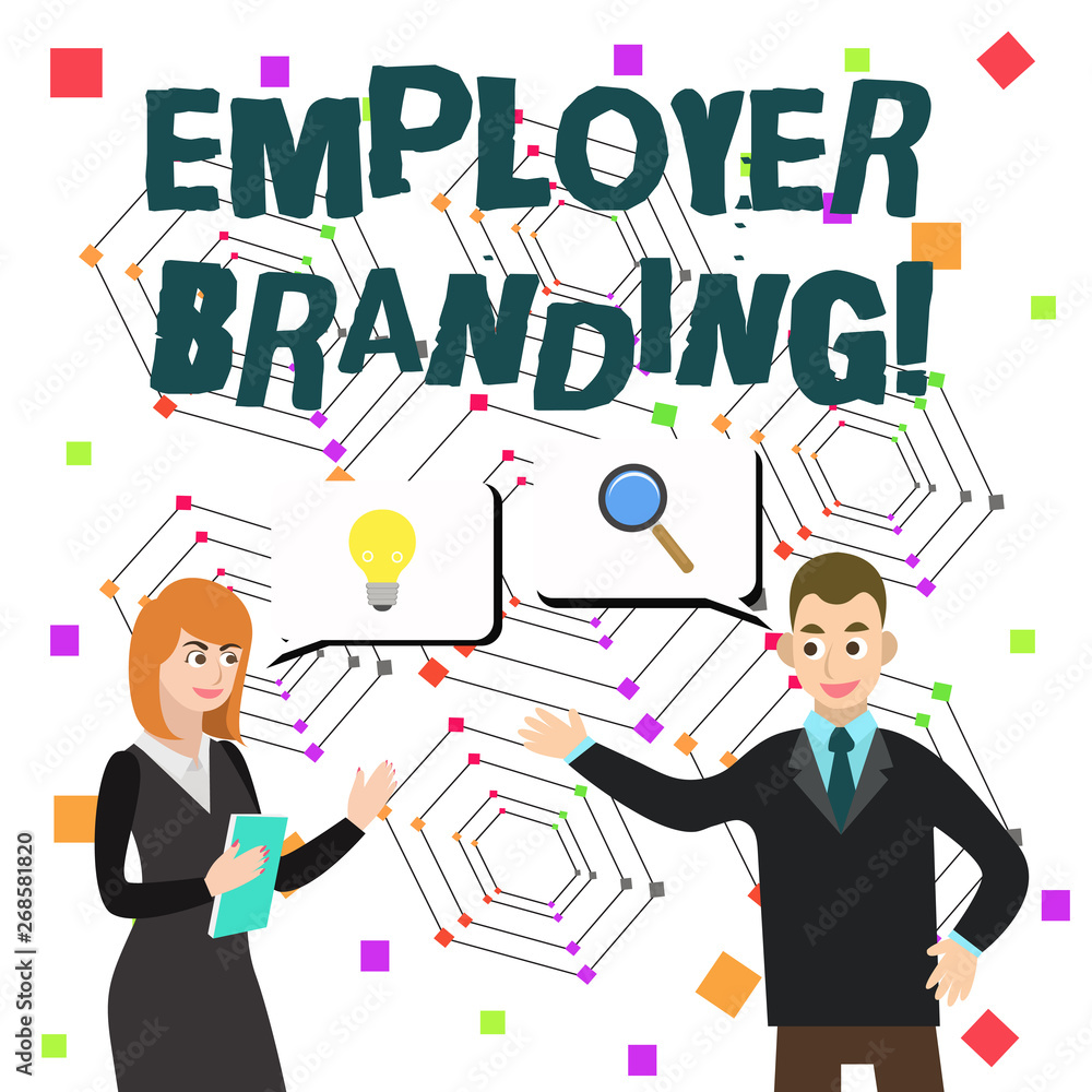 Word writing text Employer Branding. Business photo showcasing promoting company employer choice to desired target group Word writing text Employer Branding. Business photo showcasing promoting company employer choice to desired target group