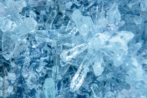 crystals close up. crystal texture. Frozen water © salomonus_