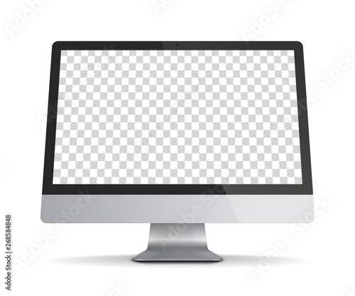 Computer monitor display.
