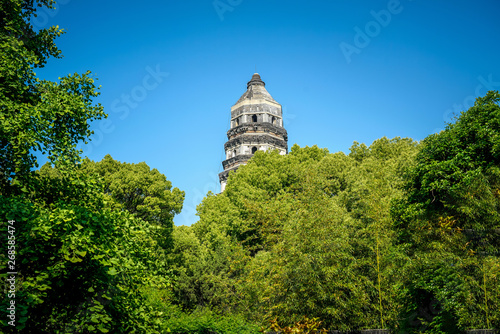 Tiger Hill is one of the world heritage list in China. It is the bury of the Wu king that was built more than 1 000 years ago.