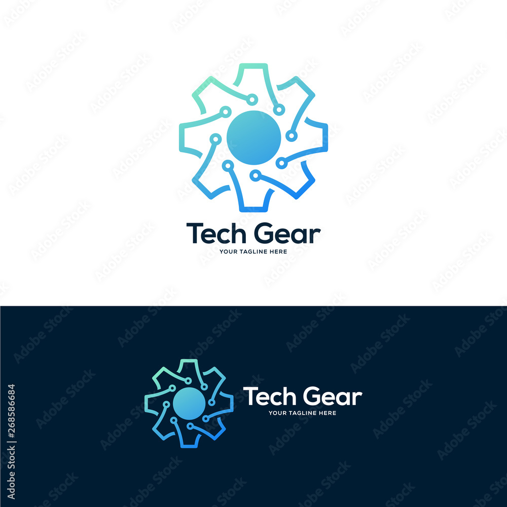 gear logo design concept, service logo design template, tech logo design gear logo design concept, service logo design template, tech logo design