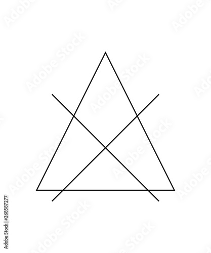 Do not bleach the mark. Crossed triangle sign. Symbol for the care of clothing.