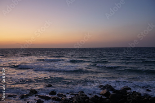 Fototapeta Naklejka Na Ścianę i Meble -  夕暮れの海の風景景色