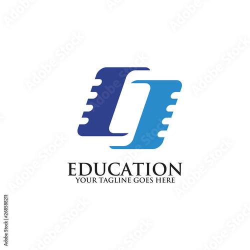 Education logo design vector template