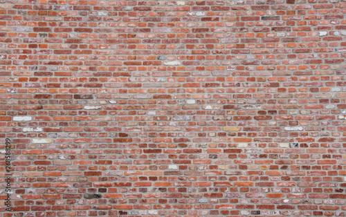 Brickwall made of reused bricks