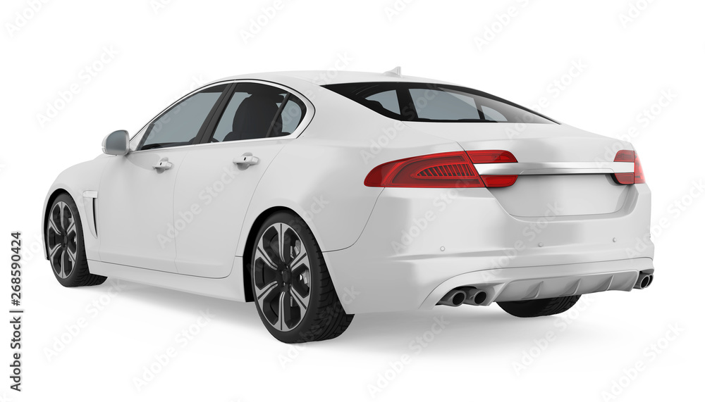 Obraz premium Sedan Car Isolated