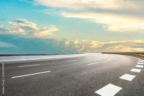 Empty road and sky nature landscape