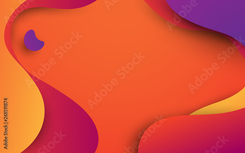 Abstract colorful fluid shapes background. Summer theme. can be used for wallpaper, template, poster, backdrop, book cover, brochure, leaflet, flyer