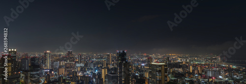 【パノラマ】梅田スカイビルからの夜景