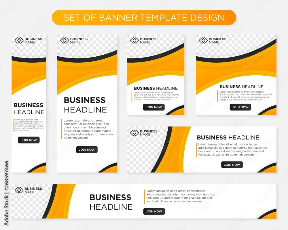 set of modern banner template design with modern and simple concept user for web page, ads, annual report, banner, background, backdrop, flyer, brochure, card, poster, presentation layout 